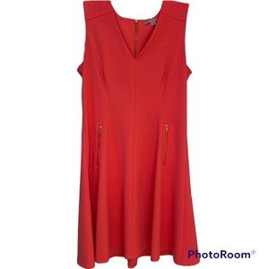 Pink Marc New York flared dress.